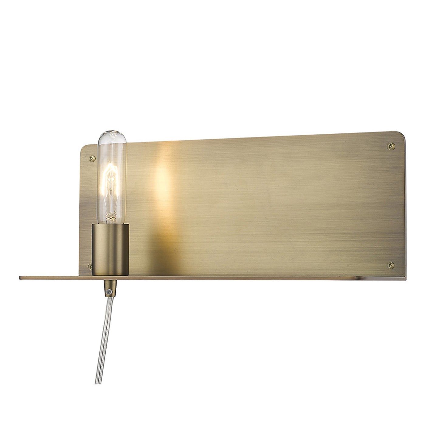 XL Dull Gold Shelf Wall Light-3