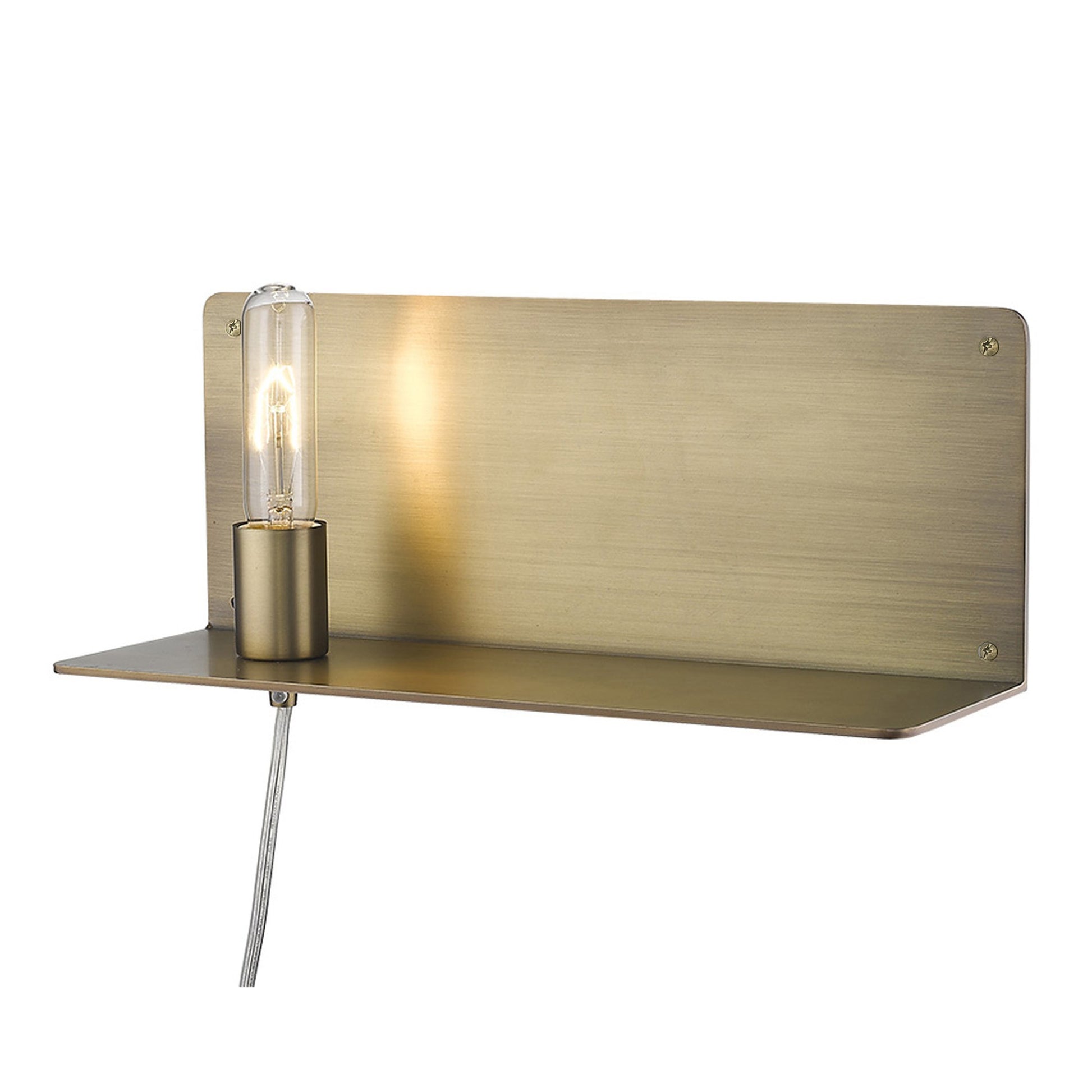 XL Dull Gold Shelf Wall Light-4