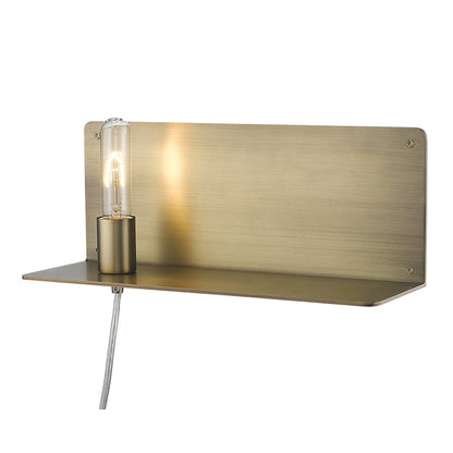XL Dull Gold Shelf Wall Light-4