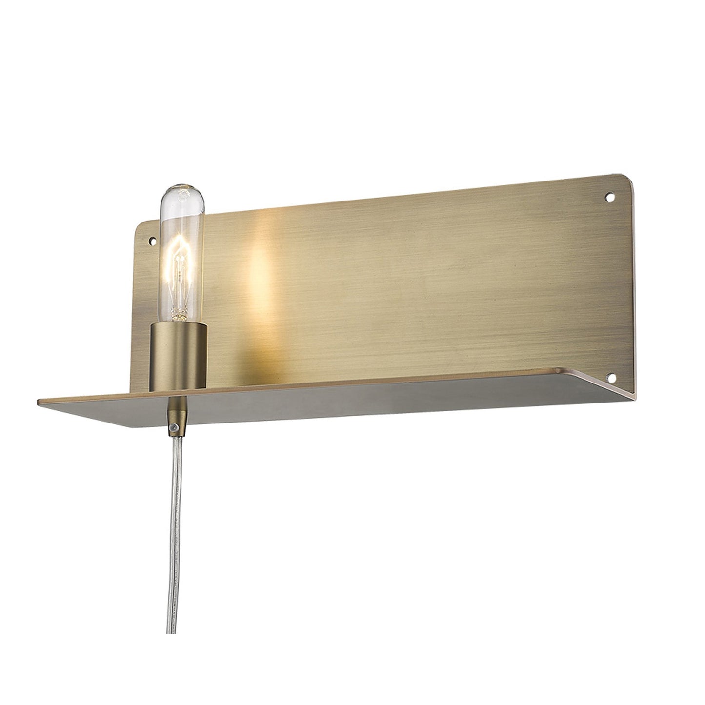 XL Dull Gold Shelf Wall Light-5
