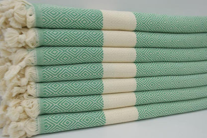 VENICE GREEN TURKISH TOWEL-2
