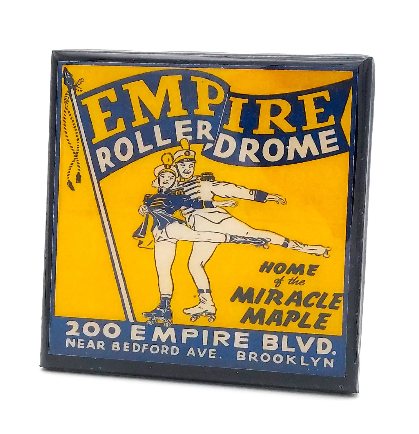 Vintage Roller Skating Rink Drink Coaster Set - Let's Roll-2