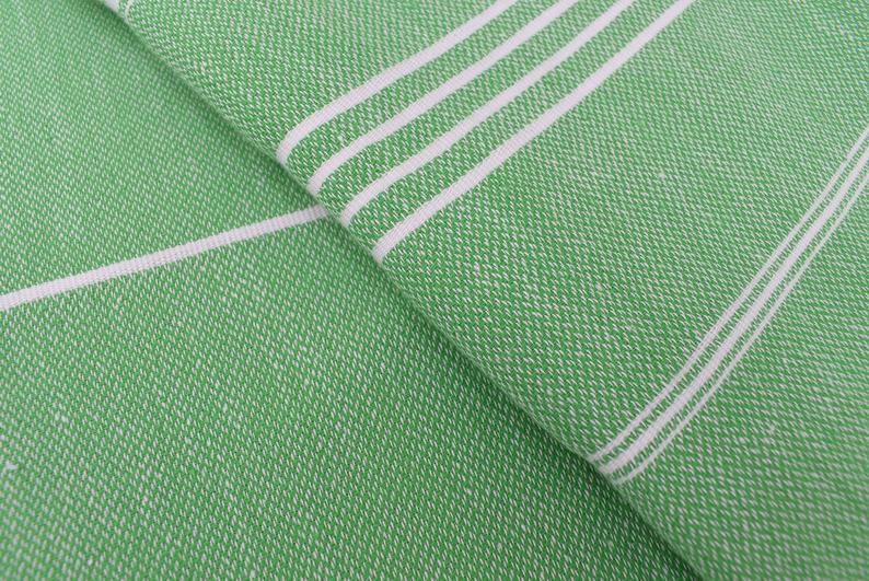 MONACO GREEN TURKISH TOWEL-1