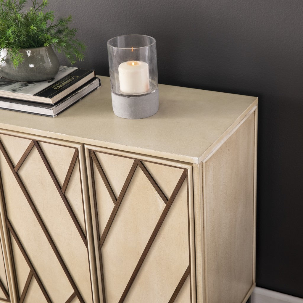 Champagne Deco Buffet Storage Cabinet-7