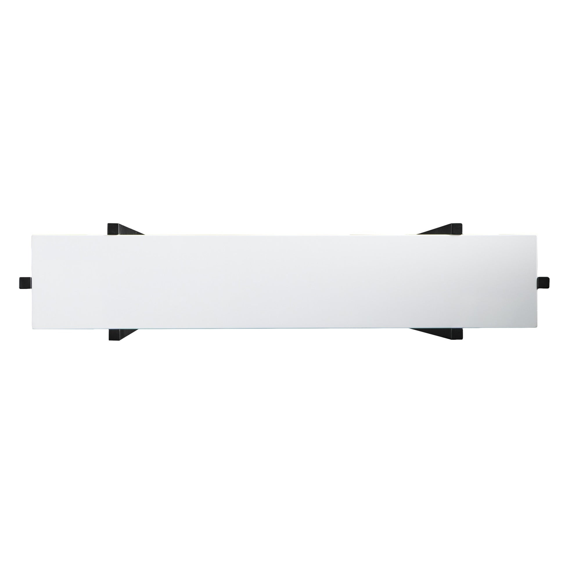 36" White and Black Frame Console Table-1