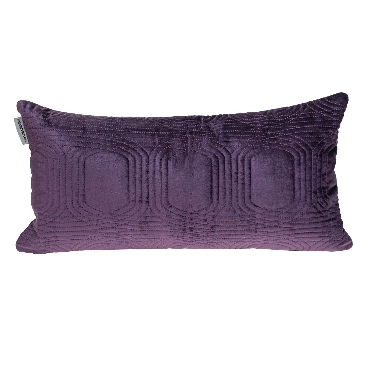 12" X 24" Purple Cotton Blend Throw Pillow-1