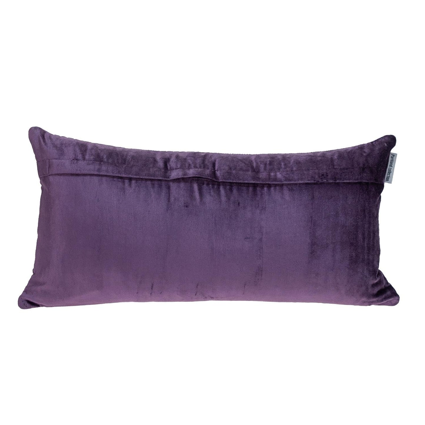 12" X 24" Purple Cotton Blend Throw Pillow-2