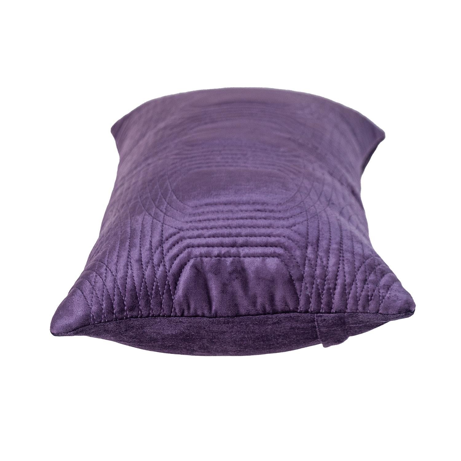 12" X 24" Purple Cotton Blend Throw Pillow-3