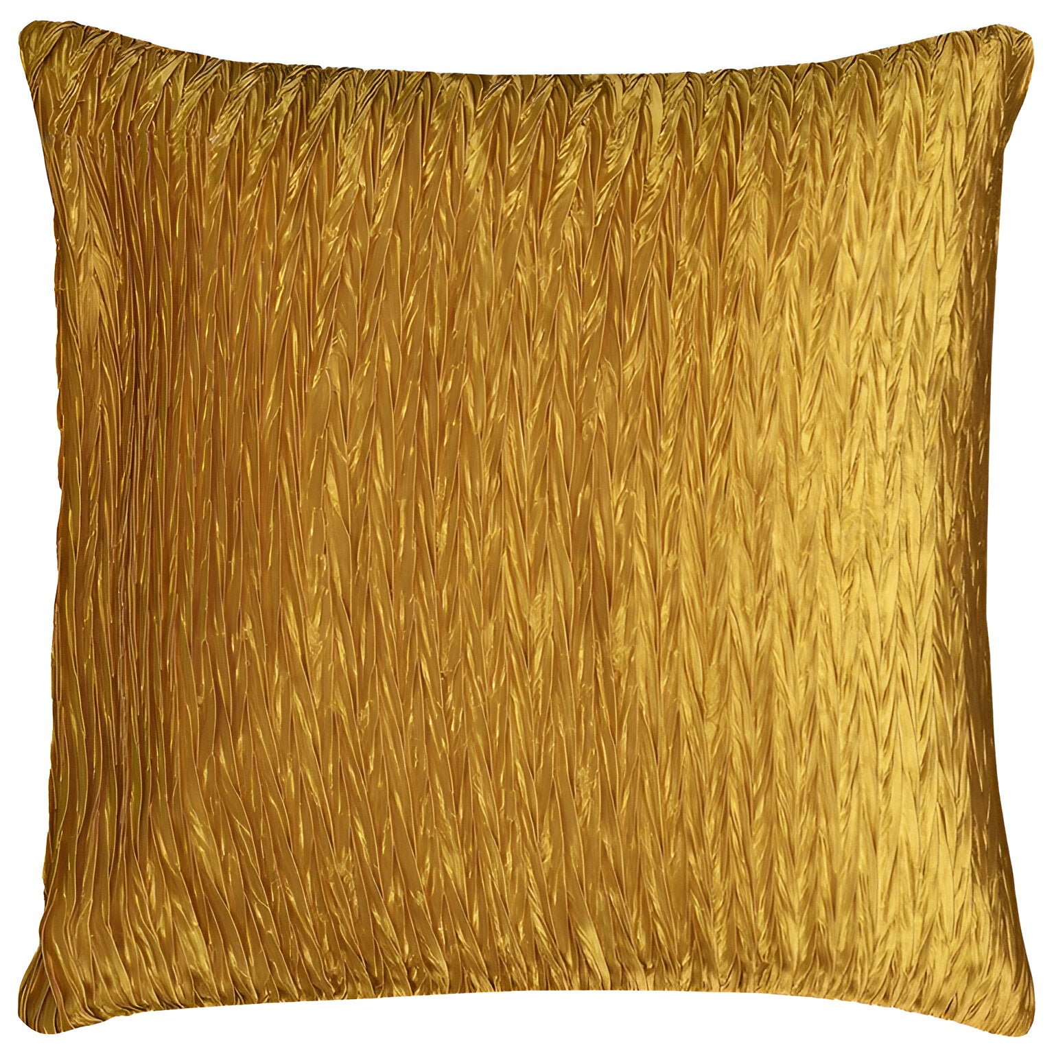 18" Gold Cotton Throw Pillow-1