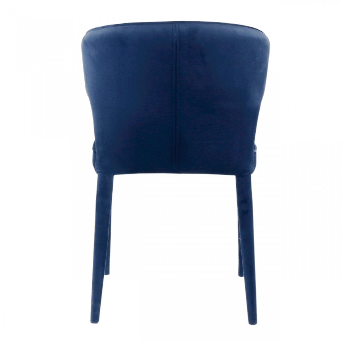 Blue Upholstered Velvet Wing Back Dining Arm Chair-3