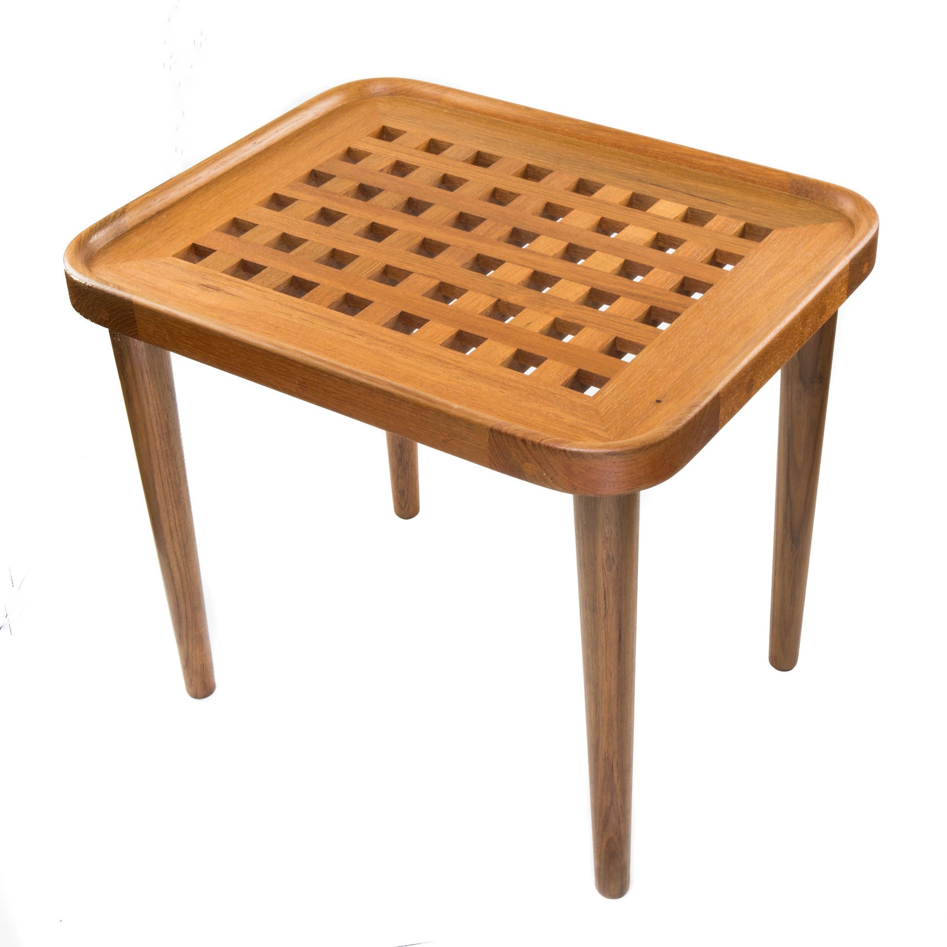 18" Brown Solid Wood Rectangular End Table-1