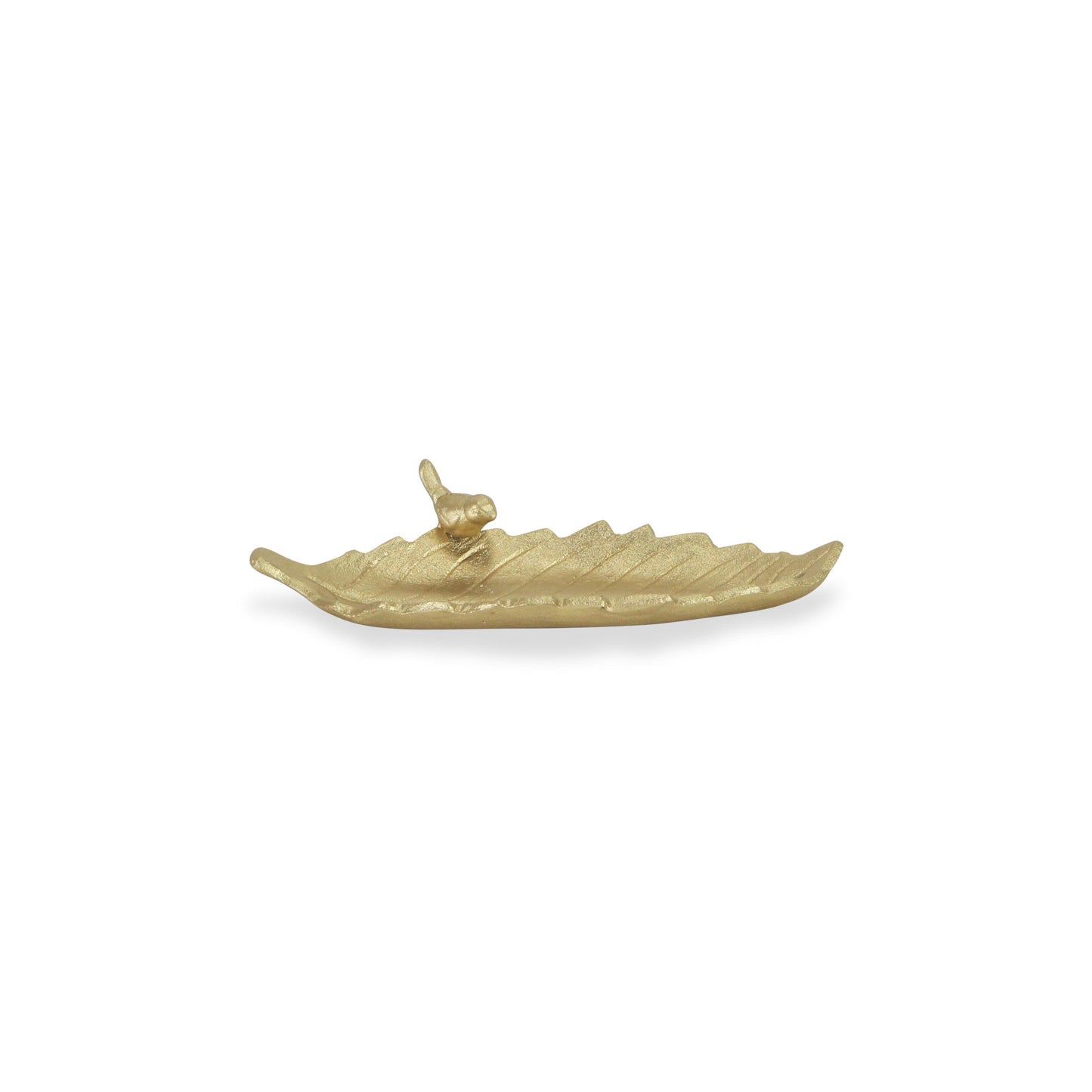 10" Gold Leaf Metal Handmade Tray-3