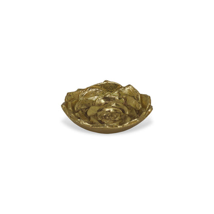 5" Gold Novelty Metal Handmade Tray-1