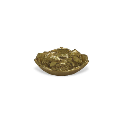 5" Gold Novelty Metal Handmade Tray-3