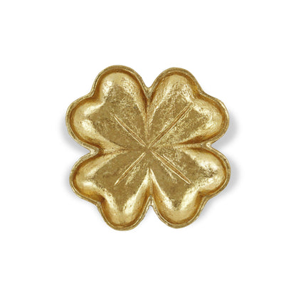 7" Gold Shamrock Metal Handmade Vanity Tray-1