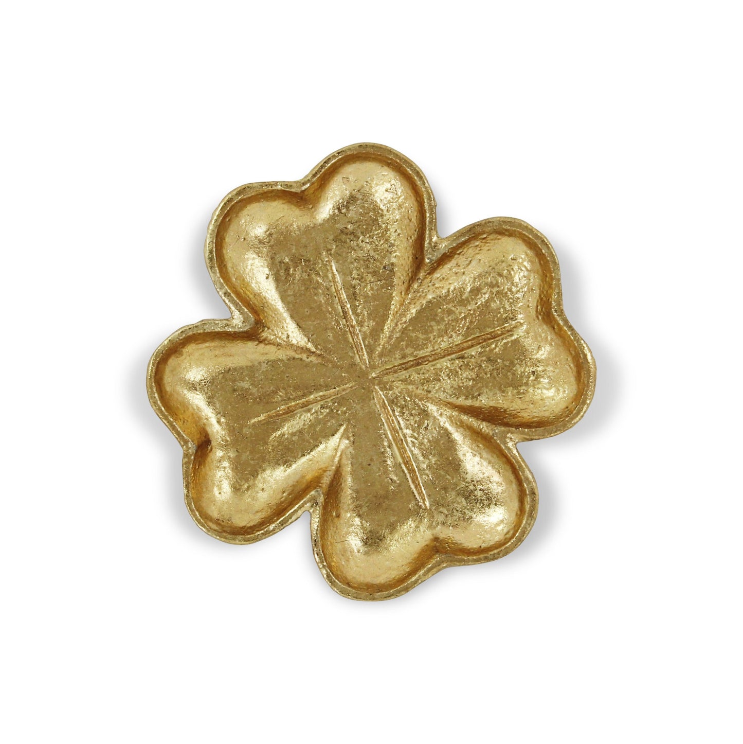 7" Gold Shamrock Metal Handmade Vanity Tray-2