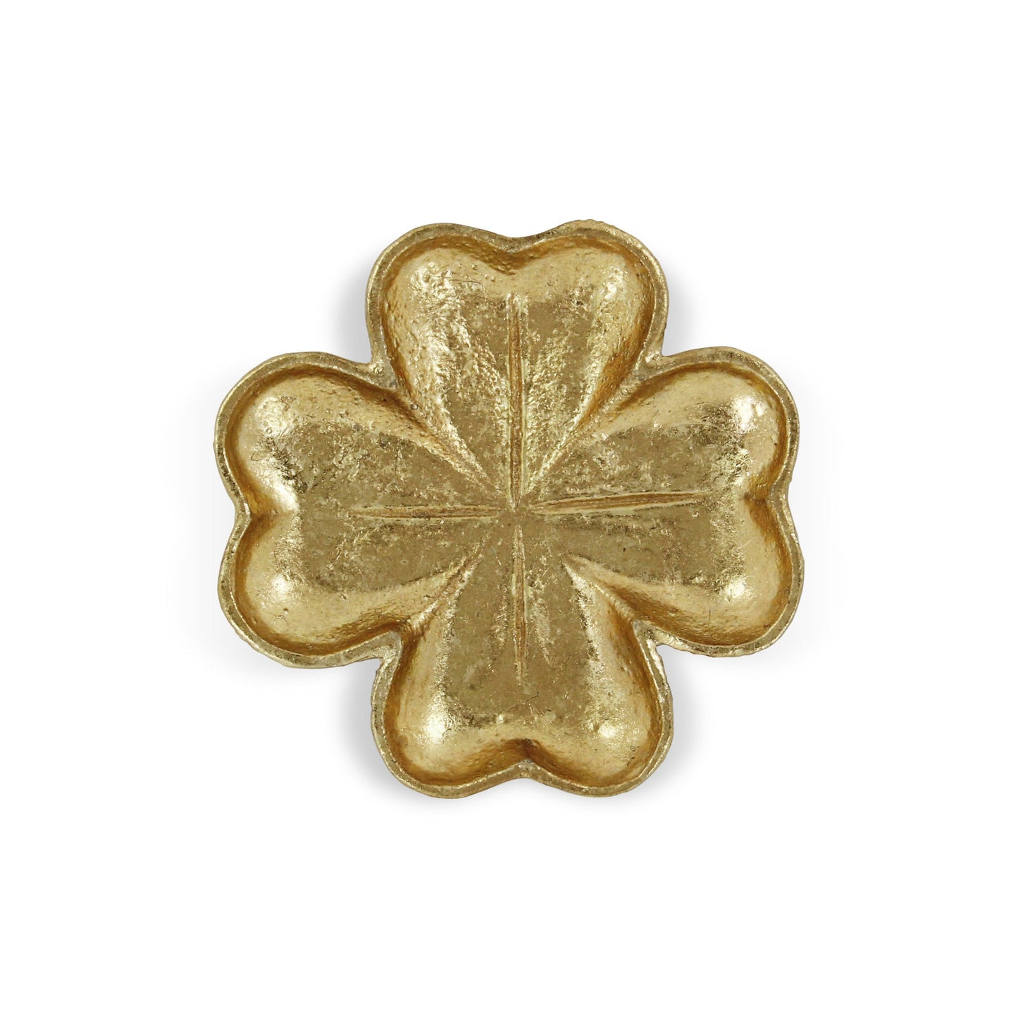 7" Gold Shamrock Metal Handmade Vanity Tray-3