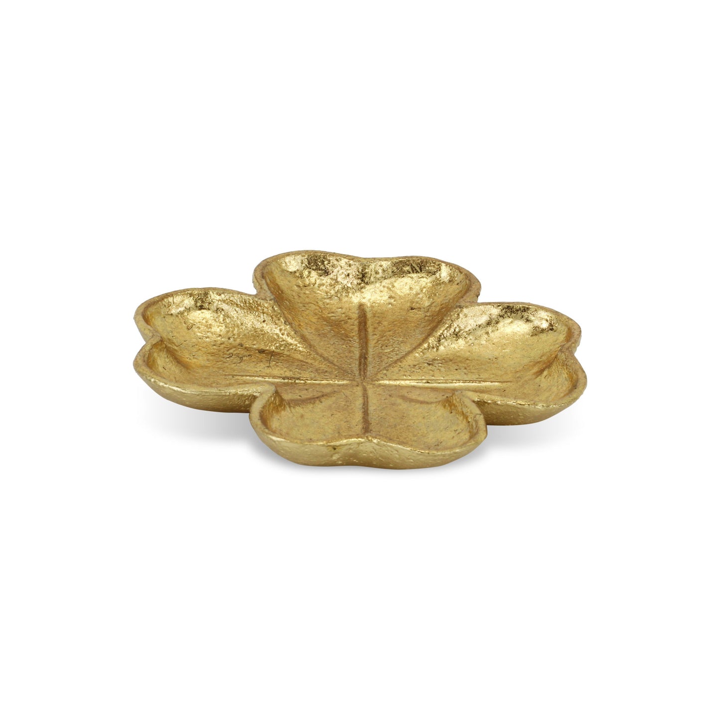 7" Gold Shamrock Metal Handmade Vanity Tray-6