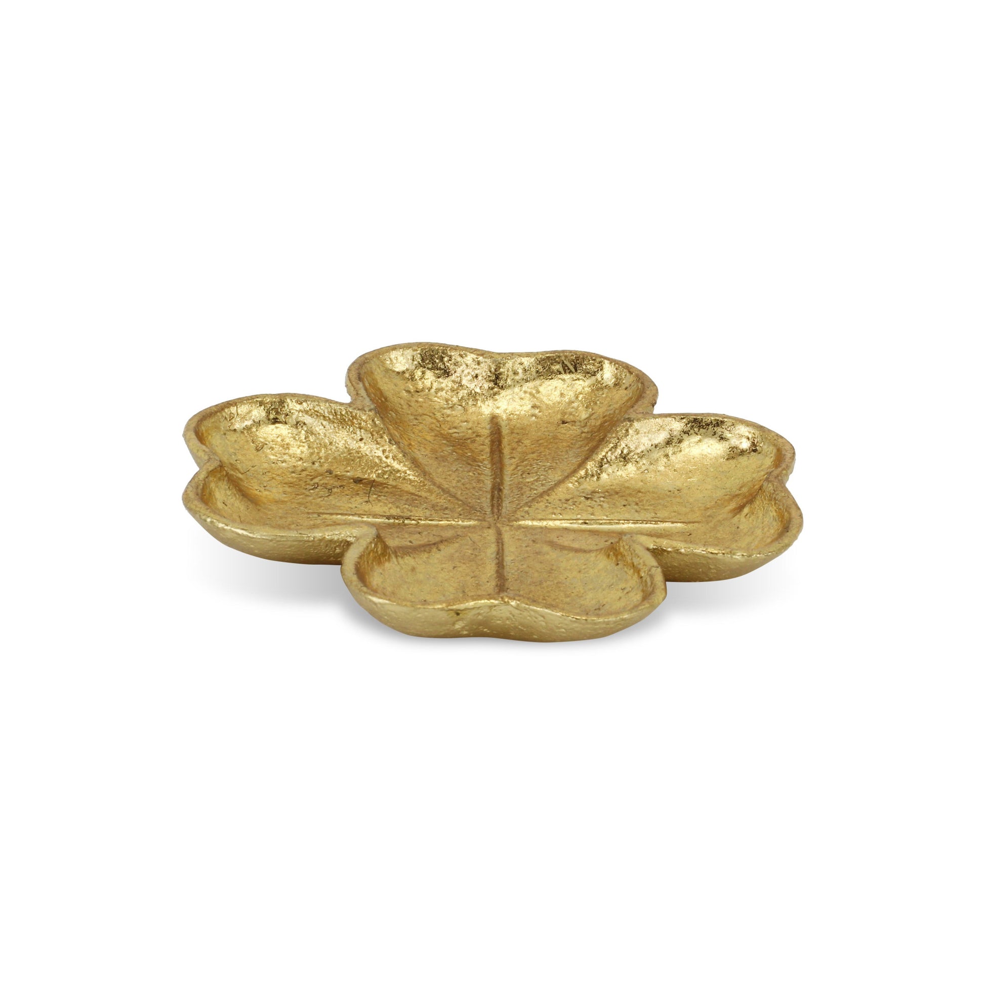 7" Gold Shamrock Metal Handmade Vanity Tray-6