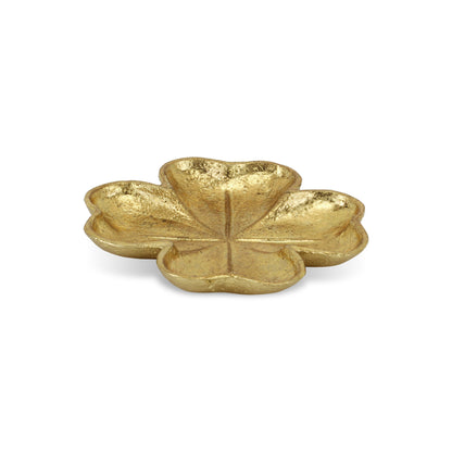 7" Gold Shamrock Metal Handmade Vanity Tray-6