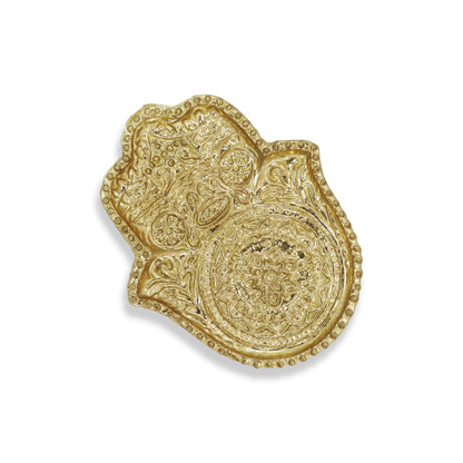 5" Gold Novelty Metal Handmade Tray-7