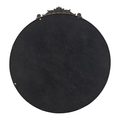 32" Gold Crowned Top Iron Framed Accent Mirror-3