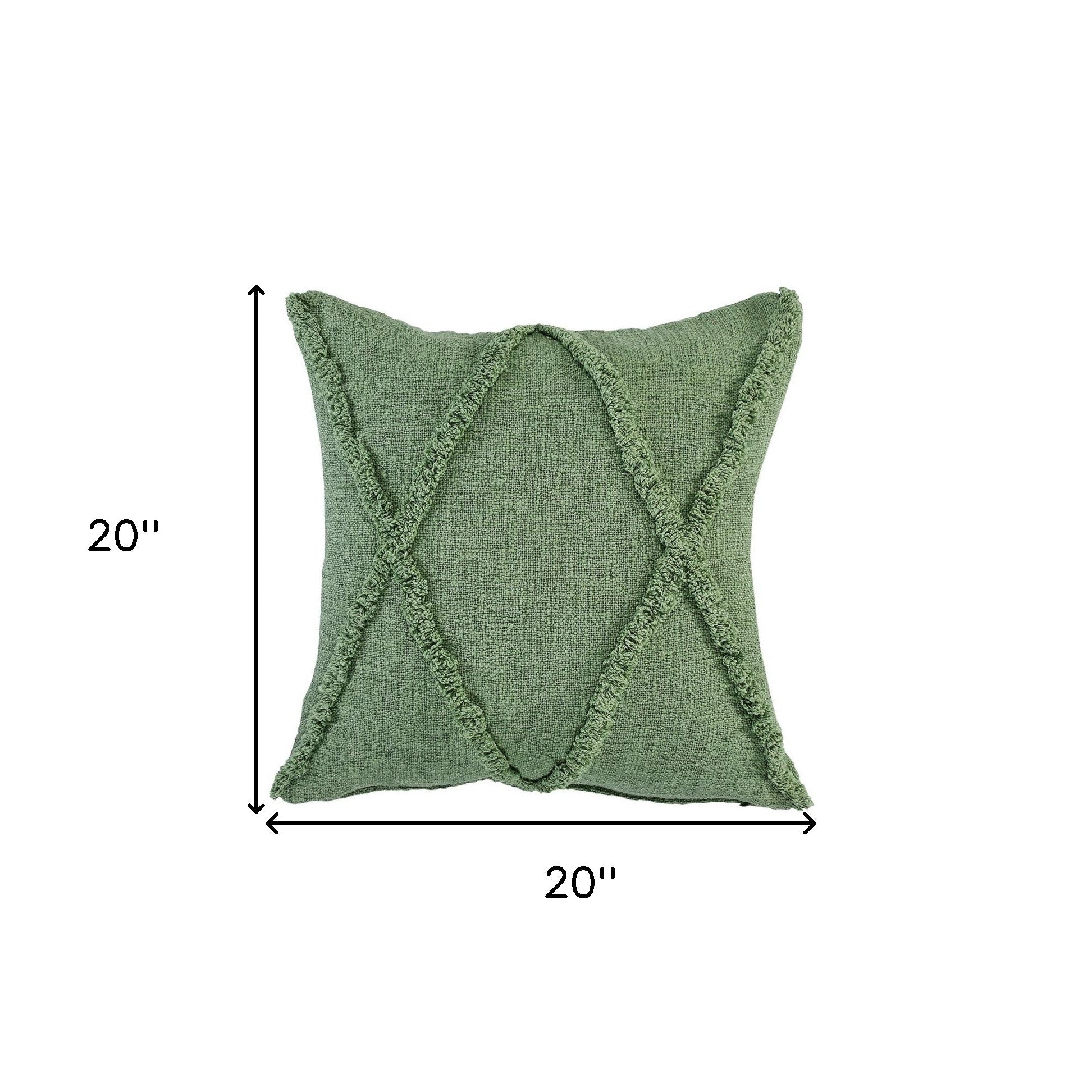 20" Forest Green Throw Pillow-6