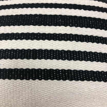 22" Black and White Throw Pillow-4
