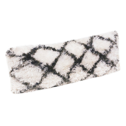 14" X 36" Black And White Polyester Geometric Zippered Pillow-3