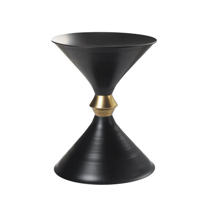18" Black Iron End Table-0