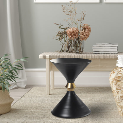 18" Black Iron End Table-6