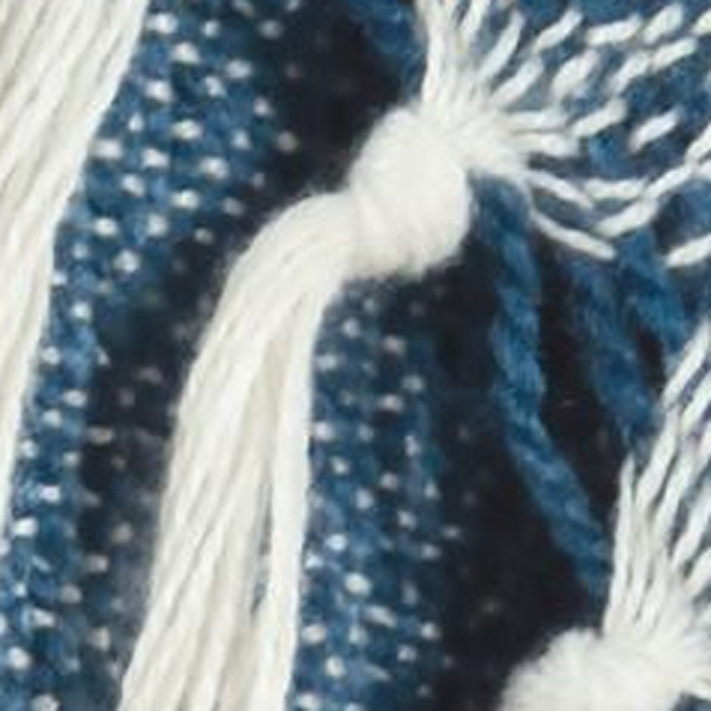 Blue Woven 100% Poly Pet Throw Blanket-4