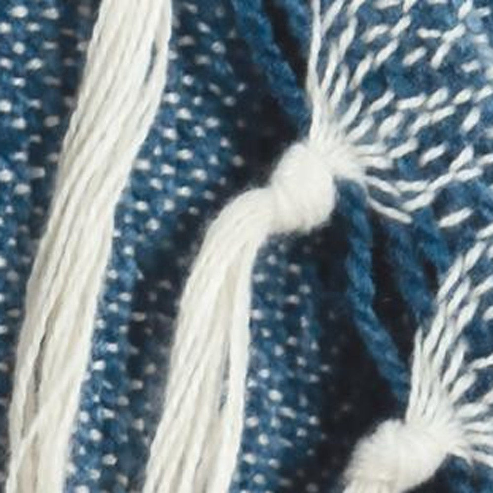Blue Woven 100% Poly Pet Throw Blanket-5