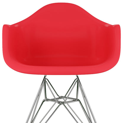 Red and Silver Dining Arm Chair-6