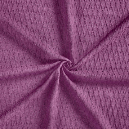 Queen Purple Cotton Woven Geometric Blanket-8