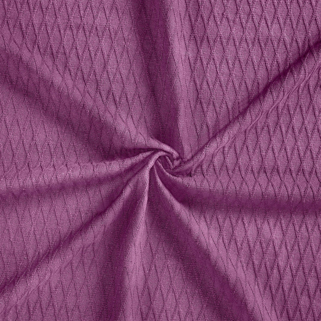 King Purple Cotton Woven Geometric Blanket-8