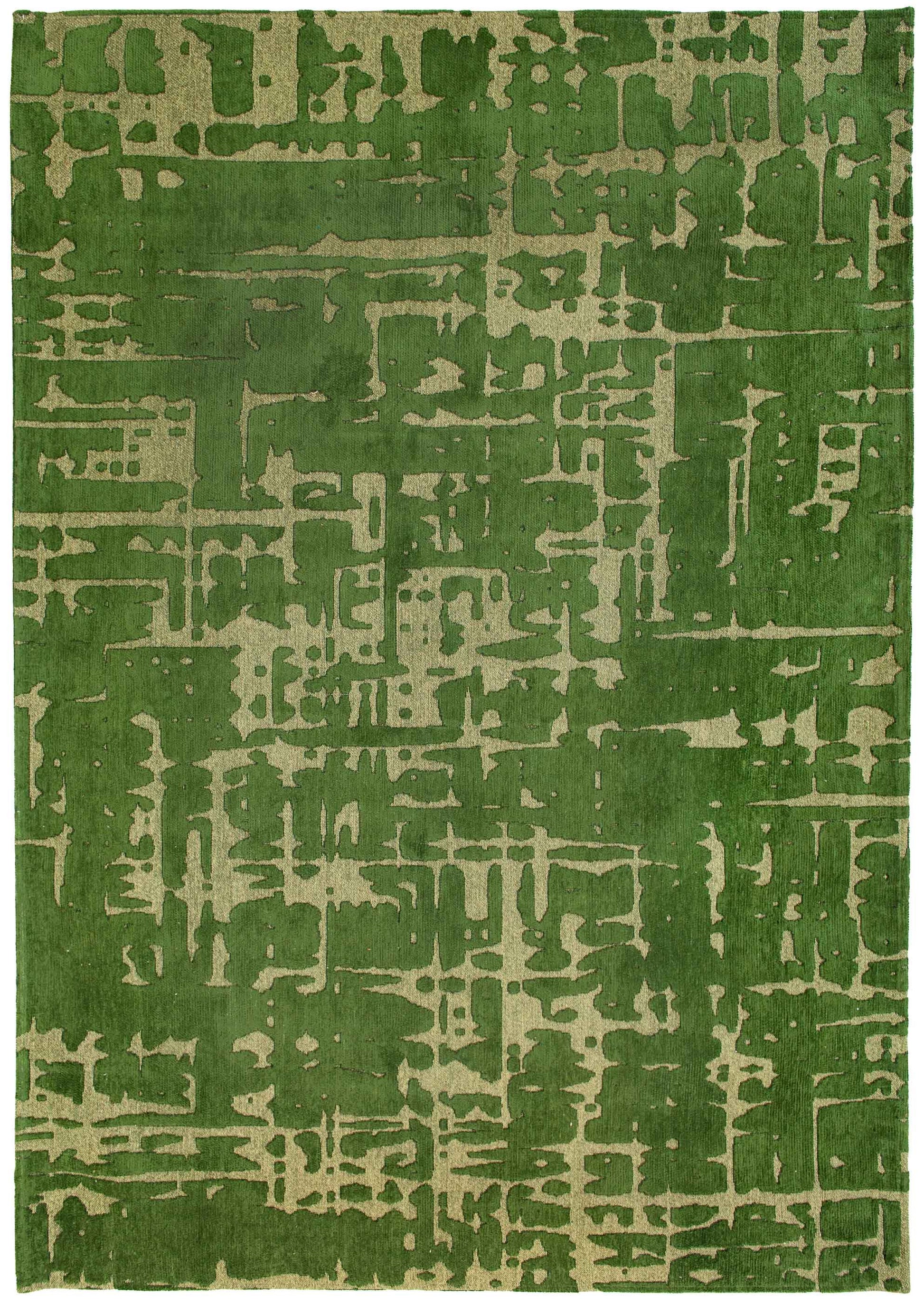 10' Green Abstract Runner Rug-1