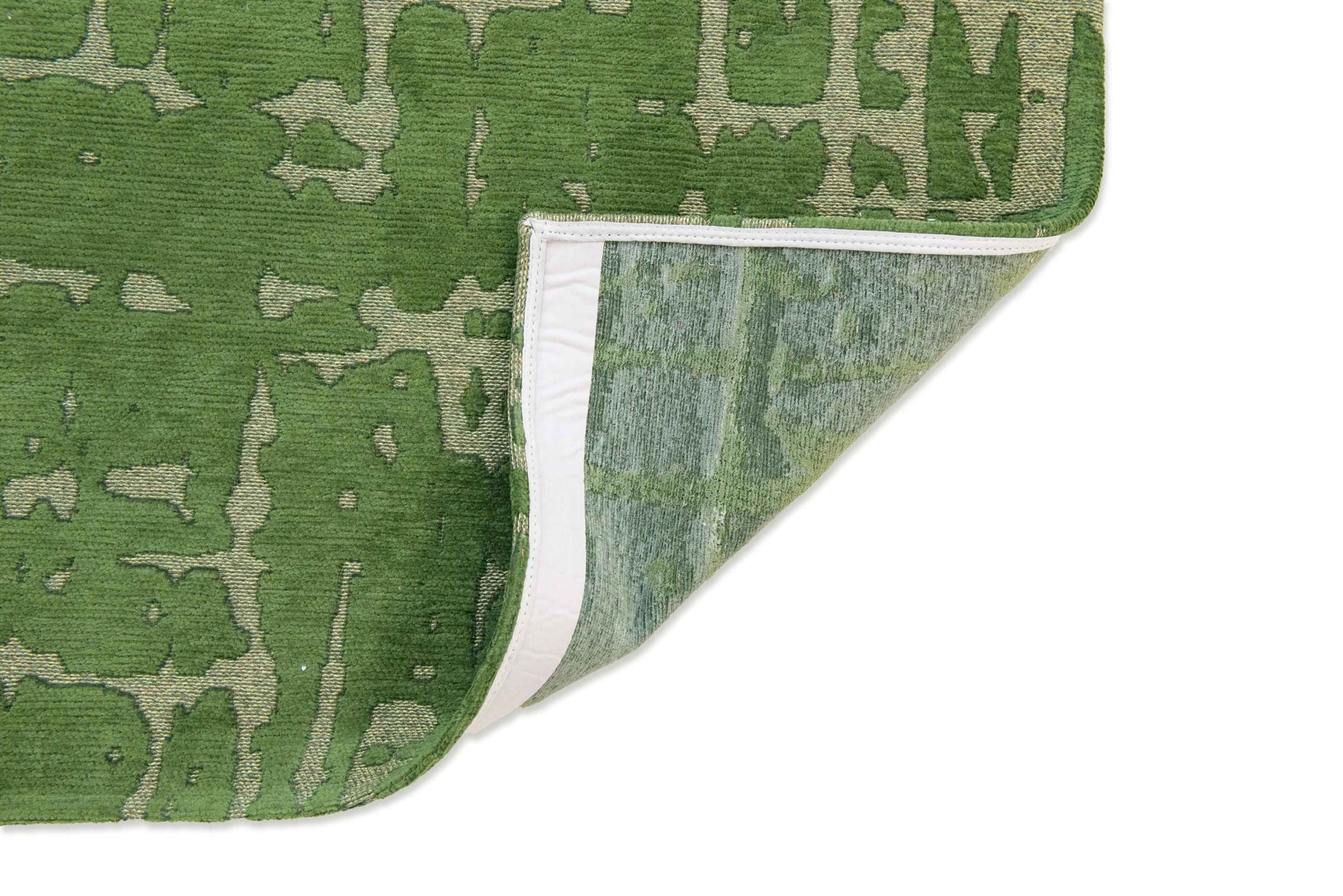 10' Green Abstract Runner Rug-3