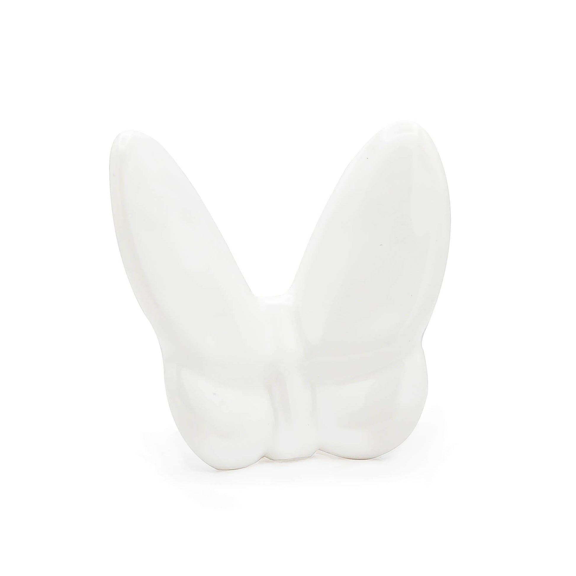 3" White Crystal Butterfly Figurine Tabletop Sculpture-1
