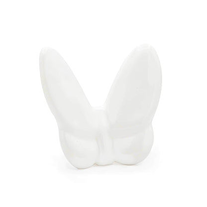 3" White Crystal Butterfly Figurine Tabletop Sculpture-1