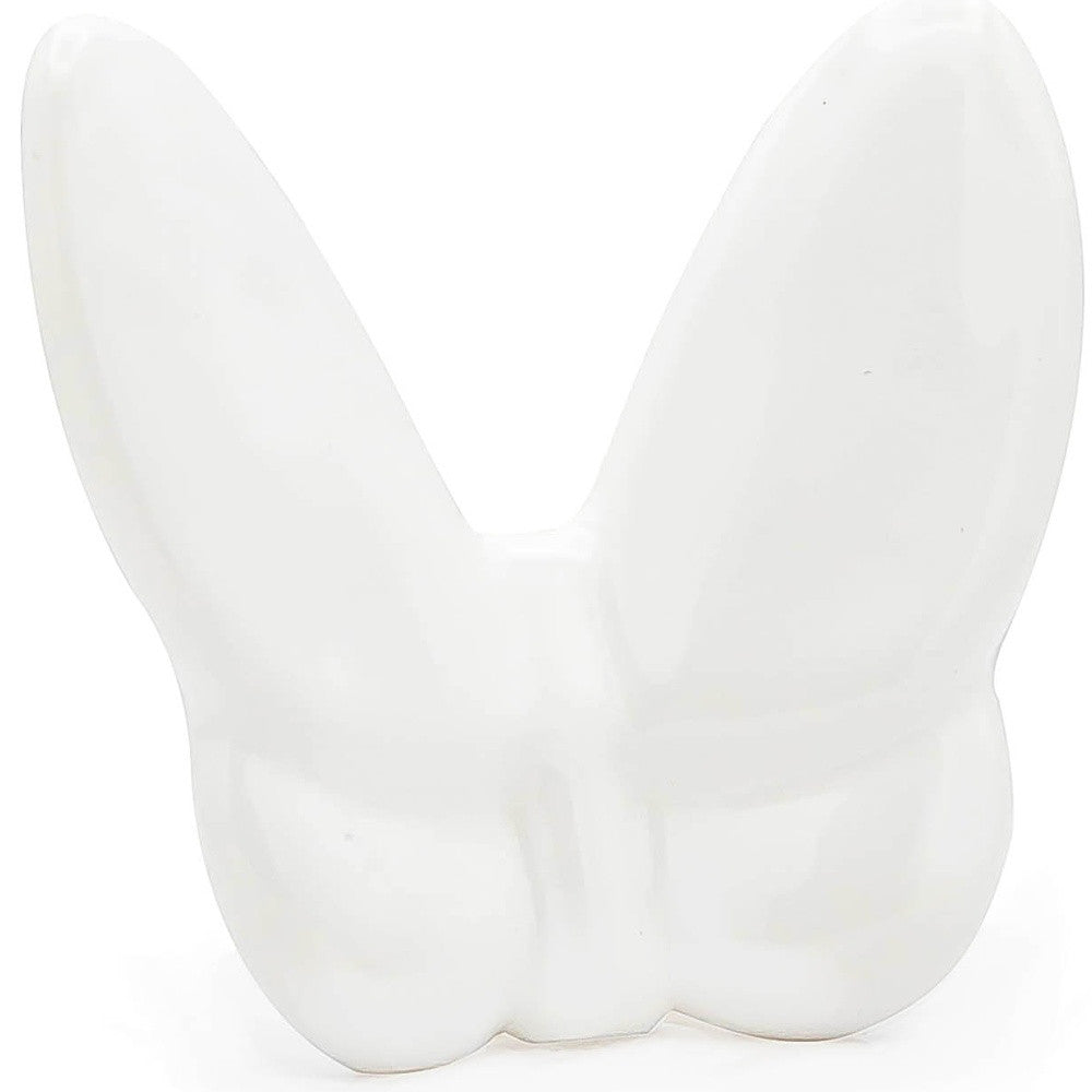 3" White Crystal Butterfly Figurine Tabletop Sculpture-3