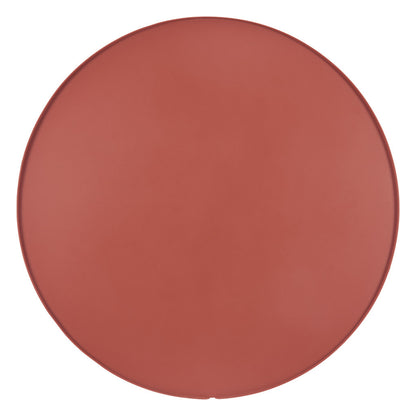 19" Brown Aluminum Round Drum End Table-7