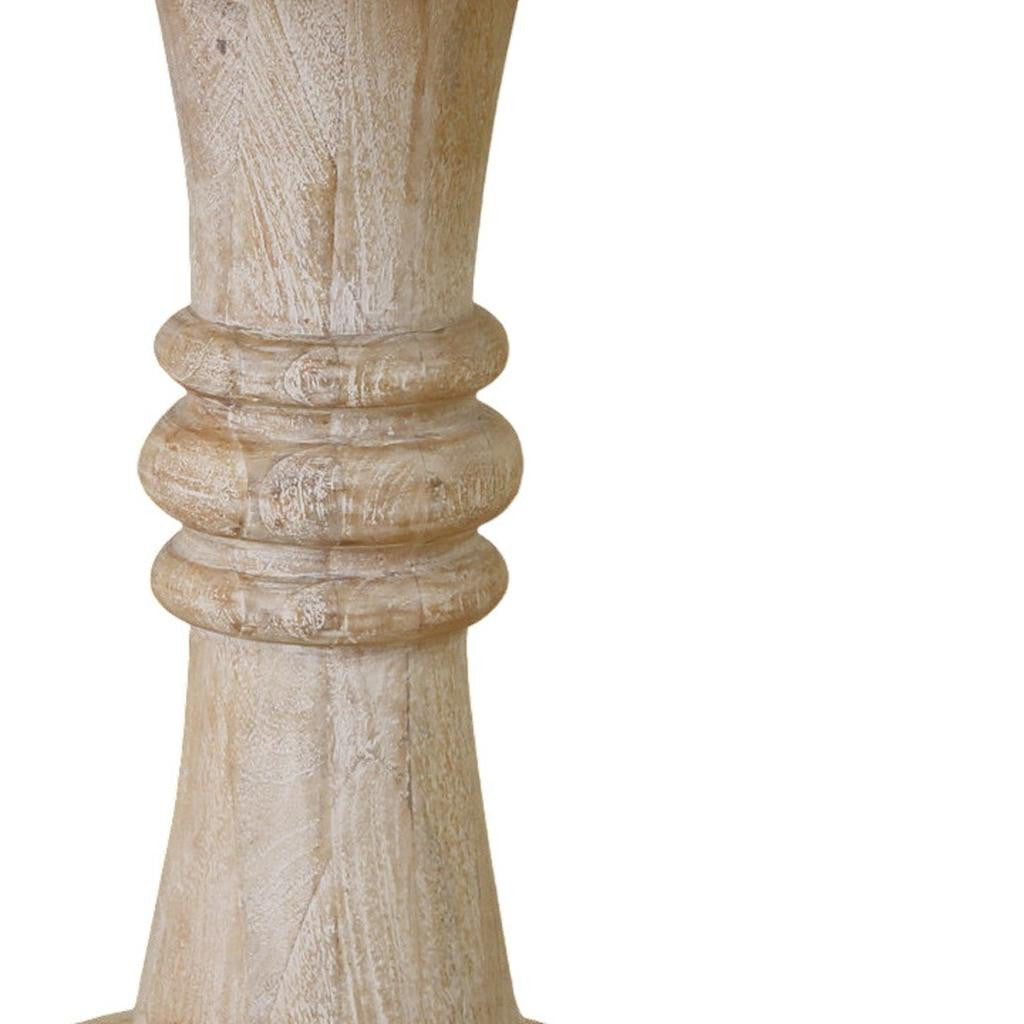 28" Brown Solid Wood End Table-3
