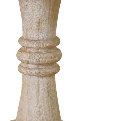 28" Brown Solid Wood End Table-3