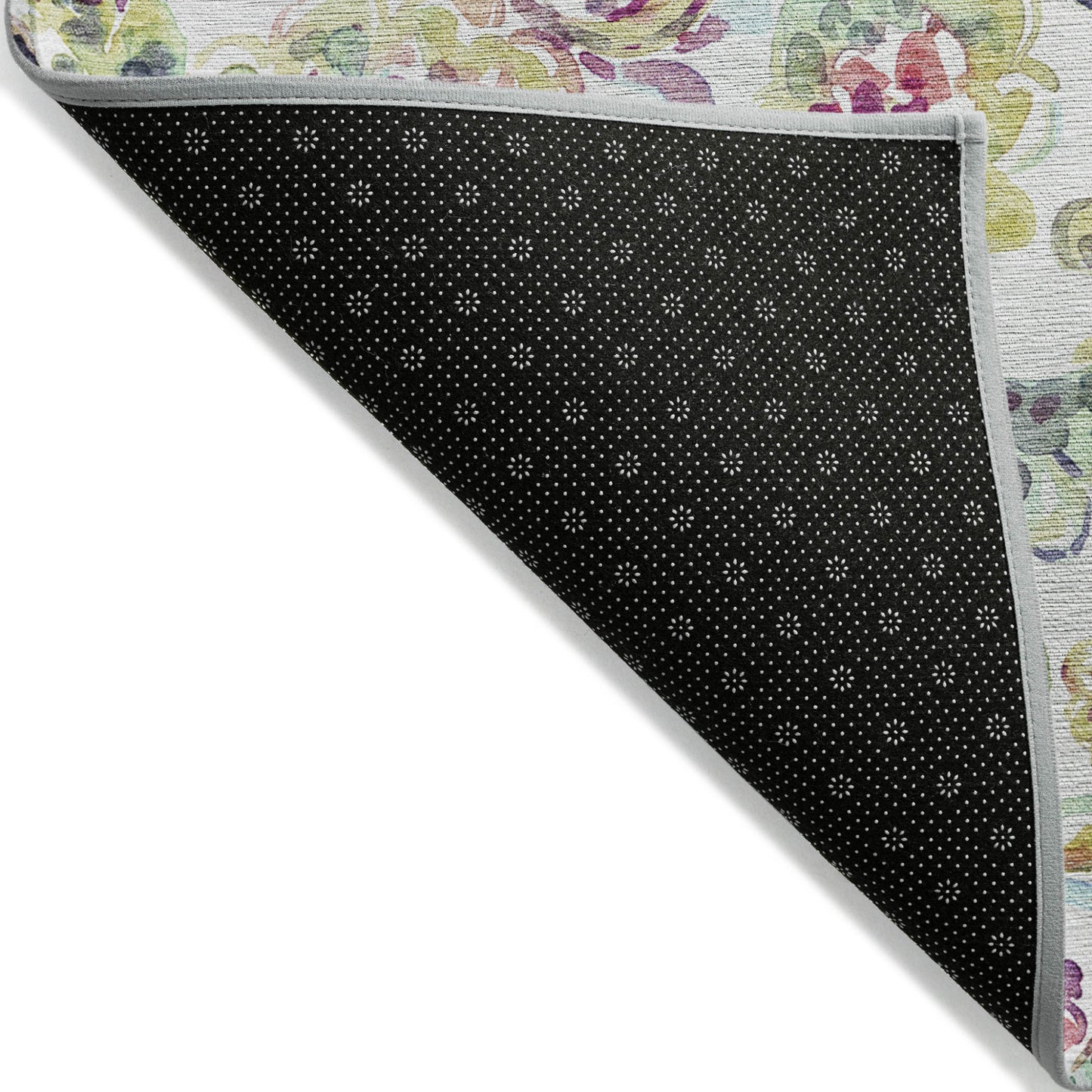 10' X 14' Ivory Fern Green And Artichoke Green Paisley Washable Indoor Outdoor Area Rug-3