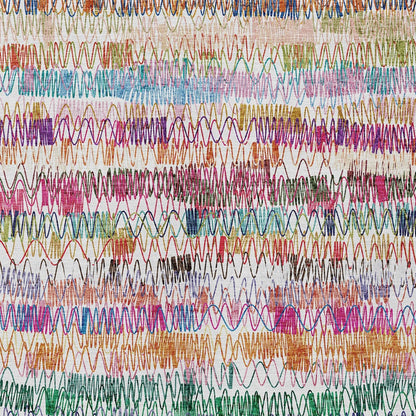 9' X 12' Green Ivory And Purple Striped Washable Indoor Outdoor Area Rug-5