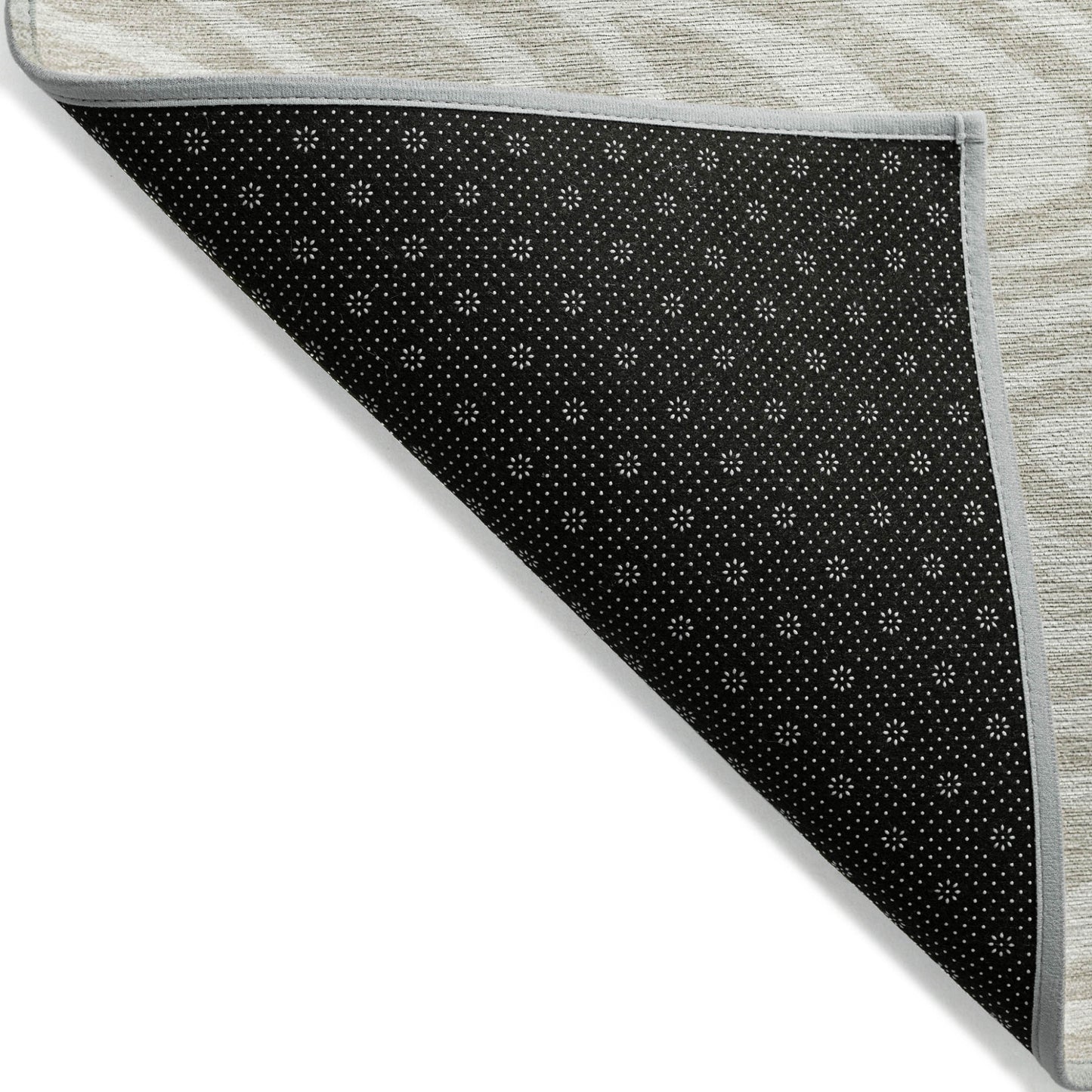 9' X 12' Beige And Linen Abstract Washable Indoor Outdoor Area Rug-3
