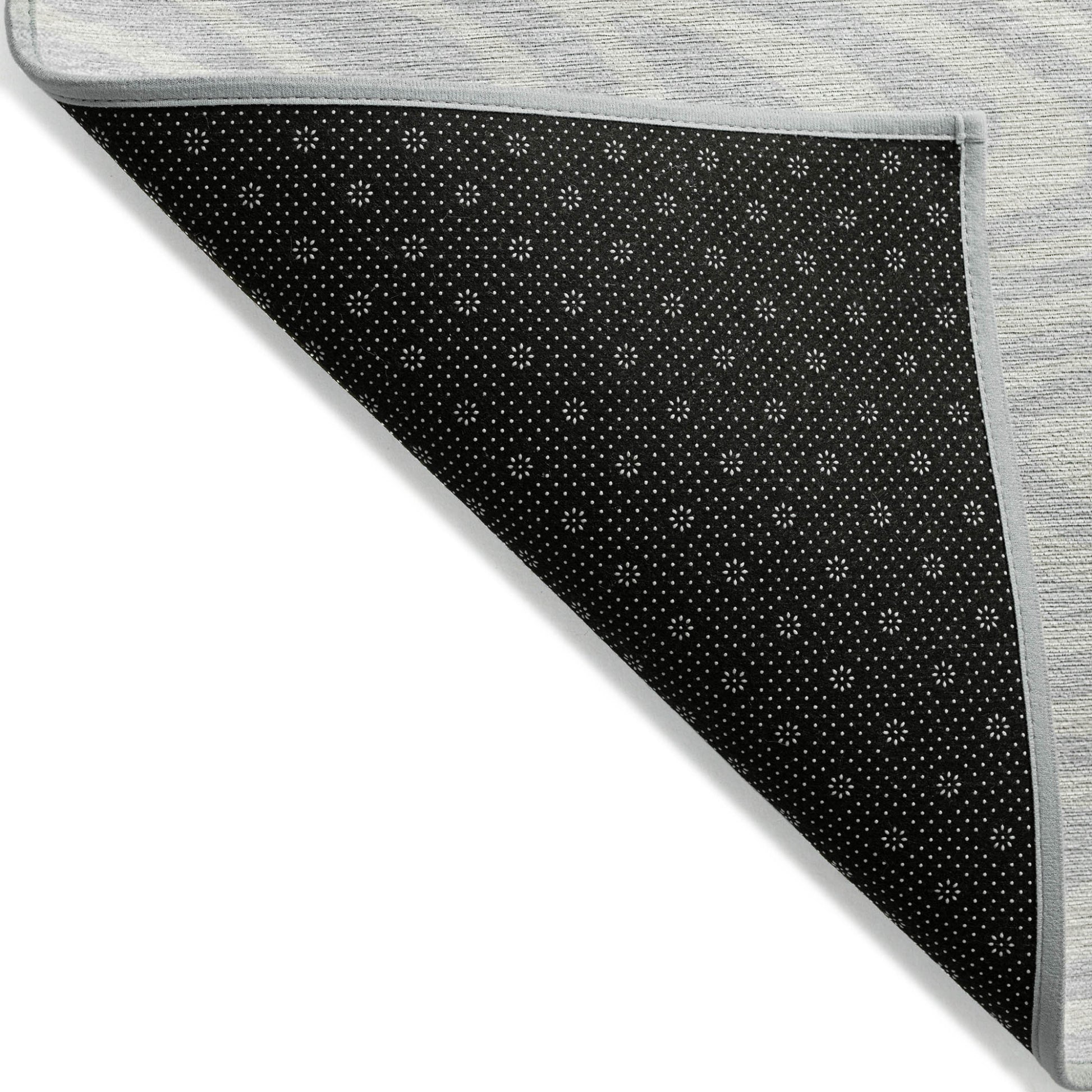 5' X 8' Silver And Gray Abstract Washable Indoor Outdoor Area Rug-3