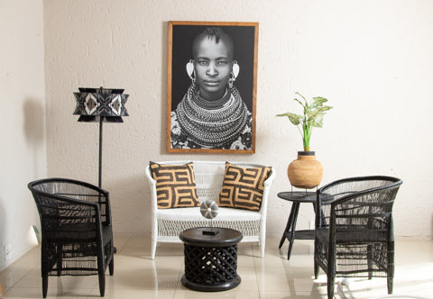 KANA-11 Turkana Woman Framed Canvas | Lake Turkana, Kenya-1