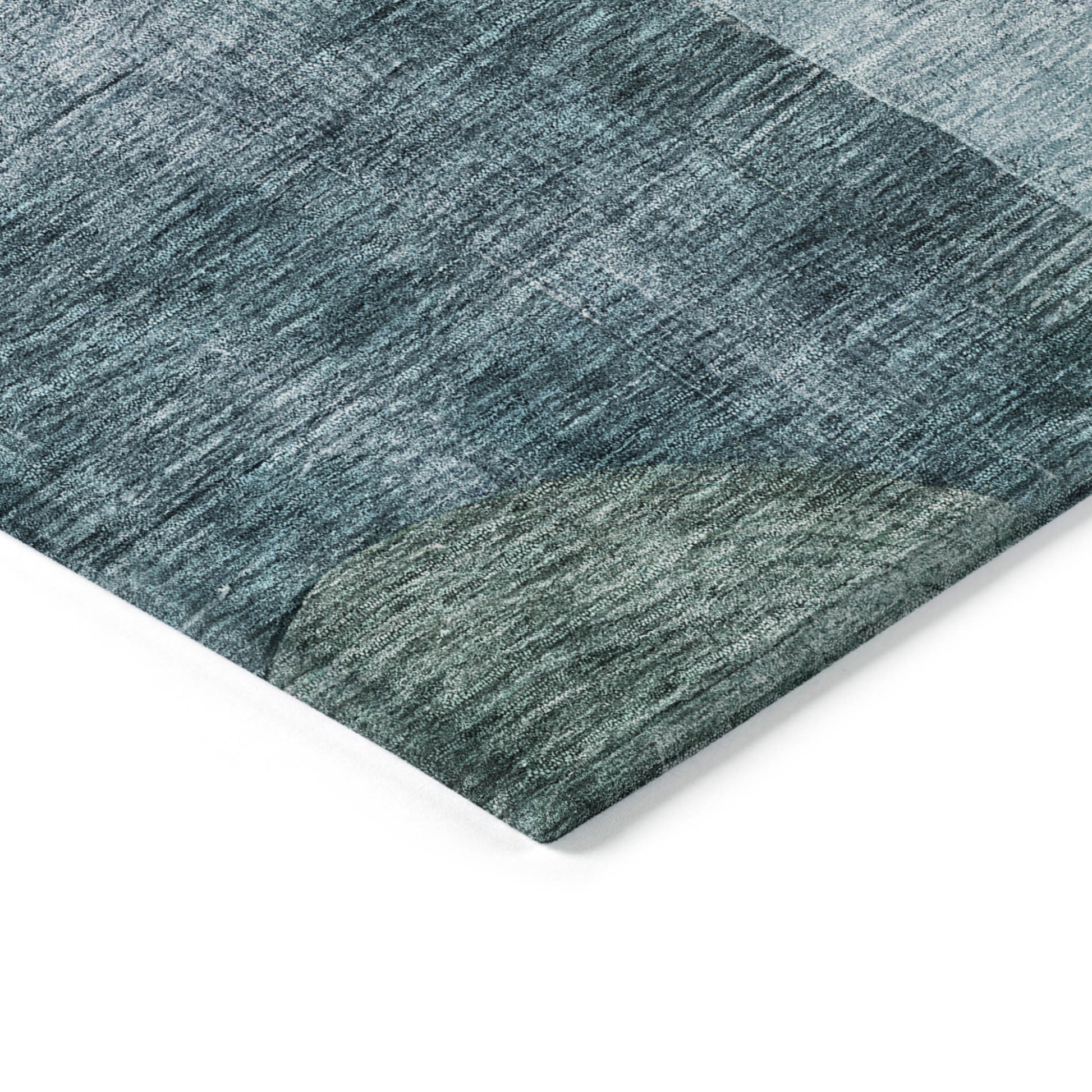 5' X 8' Green Copper And Purple Geometric Washable Indoor Outdoor Area Rug-2